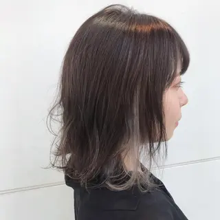 ミディアム カラー 嶋佐 昌大 シマサマオのヘアスタイル