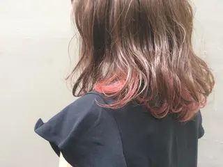 ミディアム セミロング ロング カラー 日々所属・谷 大地のヘアスタイル