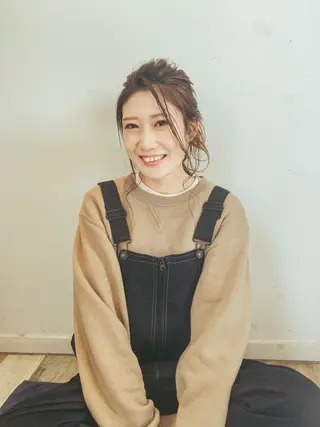 ロング カラー ヘアアレンジ ANY mikuのヘアスタイル