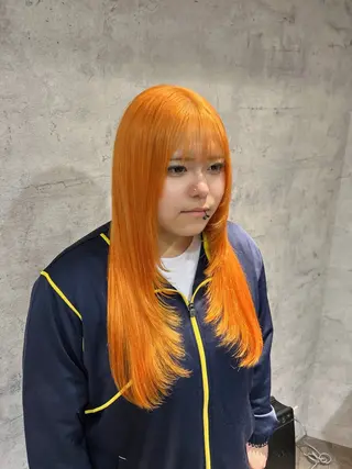 ロング カラー ブリーチ/エクステ/ 19歳/新宿/アリルのヘアスタイル