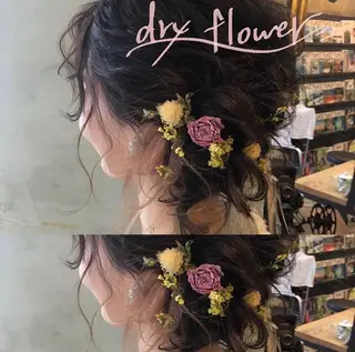 セミロング カラー ヘアアレンジ ROSTAR所属・川上 智汐のヘアスタイル