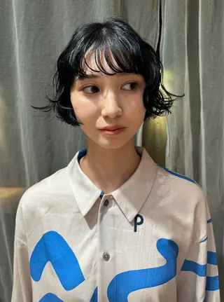 ショート パーマ ボブ/ショート 吉田竣のヘアスタイル