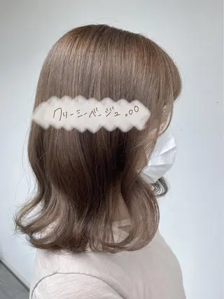 ミディアム カラー 女性に人気♪ はやしほのかのヘアスタイル