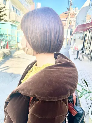 ショート カラー ショートボブ縮毛矯正 髪質改善のプロ山道潤のヘアスタイル