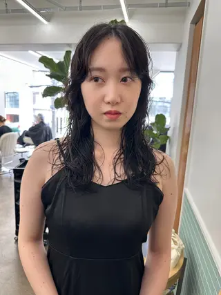 ロング カラー パーマ ボブ/レイヤー/ケア パーマ/リュウタのヘアスタイル