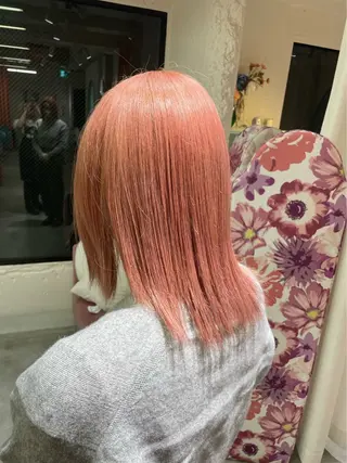 ミディアム カラー 安井まゆ _Box mico.のヘアスタイル