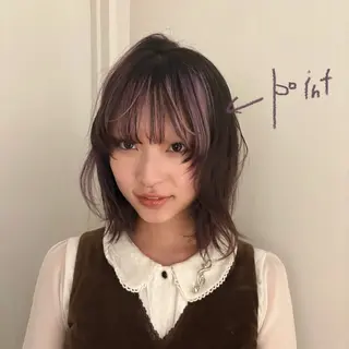 カラー haku hair所属・⭐︎ saayaのヘアスタイル
