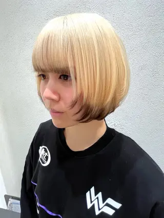 ショート カラー ヘアアレンジ 銀座/髪質改善/ブリ ーチNo.1油谷樹️のヘアスタイル