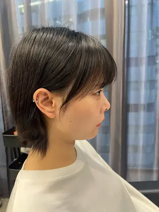 ショート ｊｏｕｅｒｍ所属・透明感/グレージュ /韓国レイヤー🪽のヘアスタイル