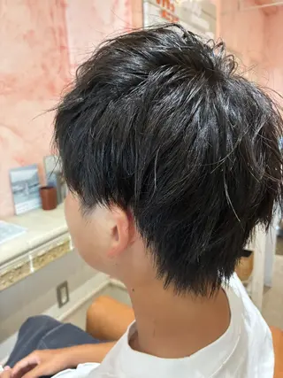 ショート パーマ おおやま たくみのヘアスタイル