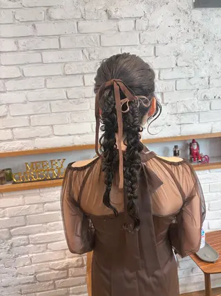 ロング ヘアアレンジ しみず さくら🌸のヘアスタイル