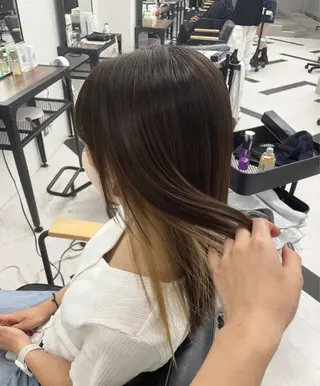 ミディアム カラー パーマ ヘアアレンジ メンズ mona/ ストレートスタイル✨のヘアスタイル