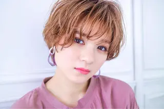 ショート カラー ヘアアレンジ JYUNESU表参道所属・似合わせhair🔸 アサダ　タカコ🔸のヘアスタイル