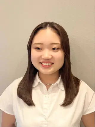 セミロング 暖色/顔周り /ヘアメ/あつはのヘアスタイル