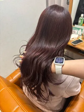 ロング 【完全個室】髪質改善 暖色カラー/山崎唯奈のヘアスタイル