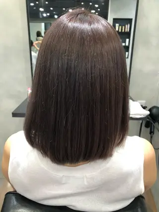 ミディアム カラー レイヤー×髪質改善✨ 渋谷/佐藤侑哉のヘアスタイル