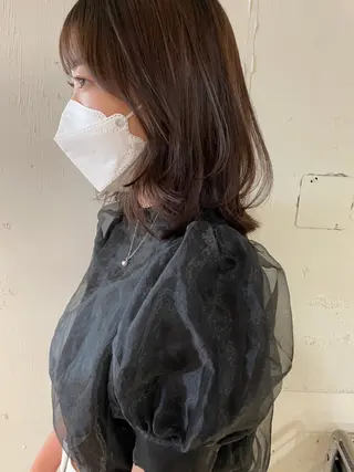 ミディアム 🇰🇷くびれボブ/ 韓国ボブ🇰🇷愛誠のヘアスタイル