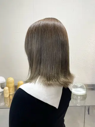 ミディアム カラー Then所属・mana/ハイトーン /ヘアアレンジ🎀のヘアスタイル