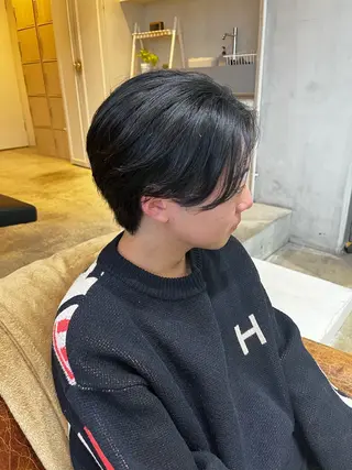 メンズ ニュアンスパーマ/ ウルフ/ときなのヘアスタイル