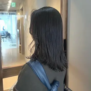 セミロング カラー ALLY(アリー)所属・akane/ボブ /オリーブ/ブラウンのヘアスタイル