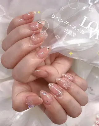 ネイル ラベンダー💖日暮里 ルル💖ネイルのネイルデザイン