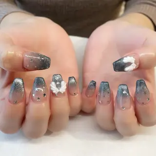 ネイル 💎🐰 saki. m 🐰💎のネイルデザイン