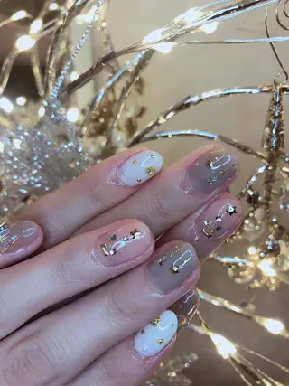 ミディアム ネイル 長さ出し専門 nynaのネイルデザイン