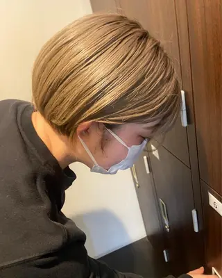 ショート カラー パーマ ヘアアレンジ メンズ キッズ ネイル マツエク・マツパ アイブロウ times salon名駅所属・久木原 ゆりのヘアスタイル