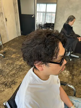 ショート パーマ メンズ 古川 凜人／メンズカットのヘアスタイル