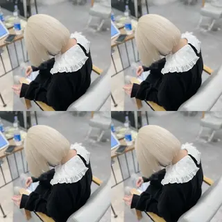 ショート カラー 💎yuto💎 ハイトーン/韓国ヘアのヘアスタイル