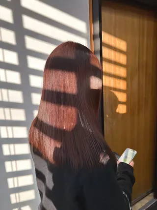 ミディアム カラー 伶風/ボブ/ ヘーゼルベージュのヘアスタイル