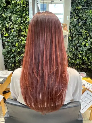 ロング カラー 原 萌香のヘアスタイル