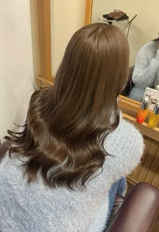 ロング カラー 透明感カラー/ 小顔カット/ミヅキのヘアスタイル