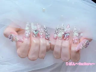 ロング りぼん Re:Bonrのネイルデザイン