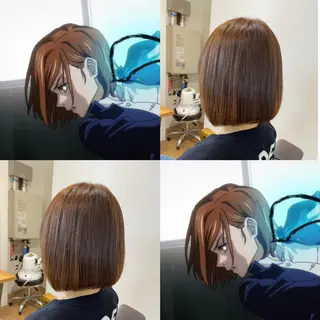 ショート カラー KIZU 髪質改善 オカルト怪談のヘアスタイル