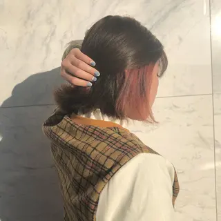 ショート カラー ヘアアレンジ 吉野 優子のマツエク・マツパデザイン