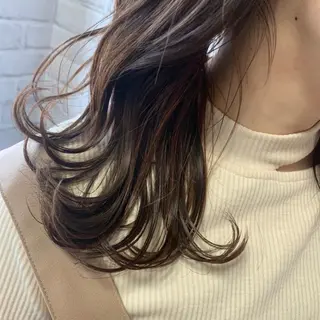 ミディアム 大江 美穂のヘアスタイル