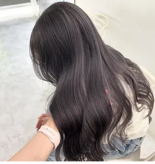 ロング カラー 💎韓国/ レイヤー カット/ 暖色🫧のヘアスタイル