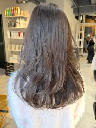 セミロング ✨透明感カラー 恵比寿HAYATO✨のヘアスタイル