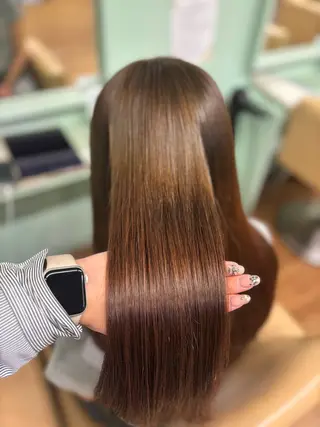 カラー ブリーチカラー/ maru🩵💚のヘアスタイル