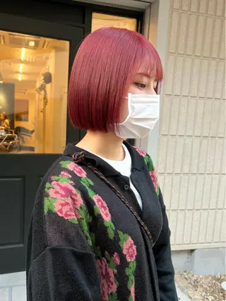 ショート カラー Asobi所属・透明感♡くすみカラー 🍏Haruka🍏のヘアスタイル