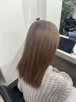 セミロング カラー いろあそび所属・カットモデル無料✨ 募集中✂️みなみ♥️のヘアスタイル