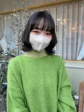 ショート カラー パーマ ヘアアレンジ キッズ ネイル マツエク・マツパ アイブロウ belta.🌱 安藝夏花🌻のヘアスタイル