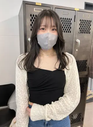 セミロング カラー 樫原裕二/レイヤー カット/透明感カラーのヘアスタイル