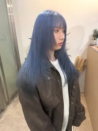 ロング カラー lani hair salon所属・SHOTO ハイトー ン/デザインカラーのヘアスタイル