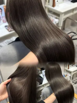 ロング カラー estrela エストレーラ所属・ブリーチなしカラー 🥣髪質改善/はなえのヘアスタイル