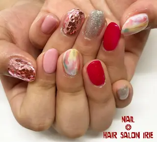 ネイル Hair salon Irie所属・與儀 知佳のネイルデザイン