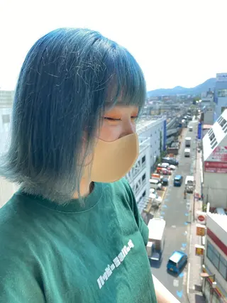 ショート カラー ハイトーン/ウルフ /レイヤー/坂野幸伸のヘアスタイル