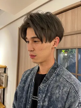 メンズ ショート/ボブ/透明 感カラー/高橋あみのヘアスタイル