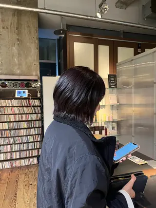 ミディアム 冨田 昌亮のヘアスタイル